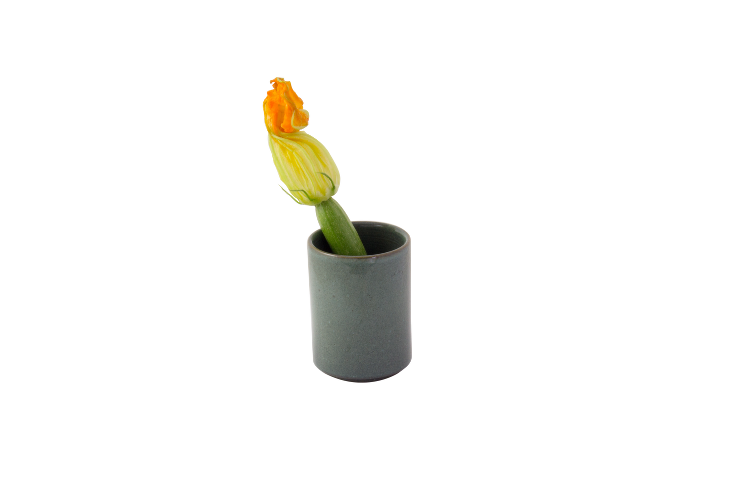 tasse à thé ¿adónde? empilable — vert / green— stackable stoneware cup - collection de vaisselle CYLINDRES
