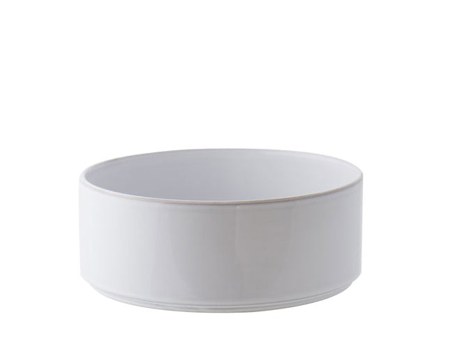saladier en grès 19/7 cm — blanc — ¿adónde? collection CYLINDRES 2005 — stoneware bowl — white color