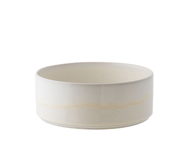 saladier en grès 19/7 cm — crème — ¿adónde? collection CYLINDRES 2005 — stoneware bowl — cream