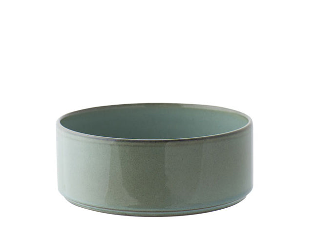 saladier en grès 19/7 cm — vert — ¿adónde? collection CYLINDRES 2005 — stoneware bowl — green